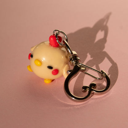 Chickie heart keychain