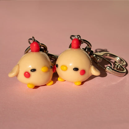 Chickie heart keychain