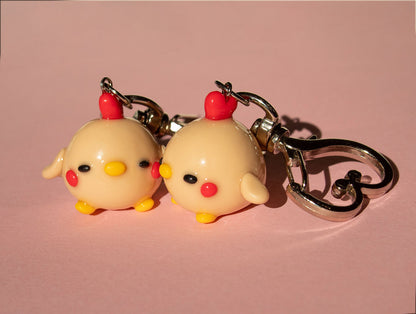 Chickie heart keychain